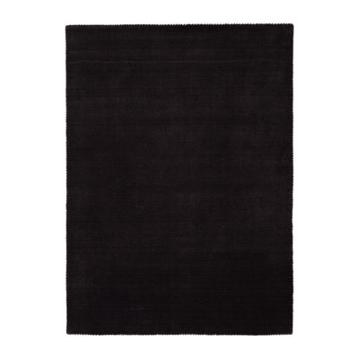 Solid Colour Wool Hand Woven Area Rug