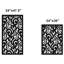 Curly Aluminum Laser-Cut Privacy Screen Panel  – Powder-Coated Outdoor Metal Wall Art, Decorative Garden Fence Privacy Divider-63315537-63315548