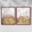 «Flamingo Flock I», reproduction encadrée de qualité supérieure - prête à être accrochée - aucun clou requis - aucun clou requis-1536315667-1536315671