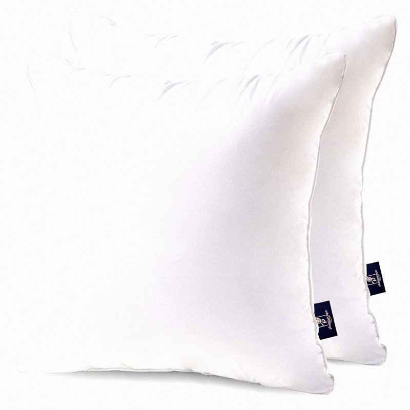 Cotton Comfort Square Pillow Inserts - Decorative Cushion Stuffers for Couch - Set of 2 Throw Pillow Forms - Soft Sham Pillows for Home Décor