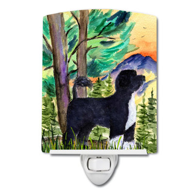 Portuguese Water Dog Ceramic Night Light