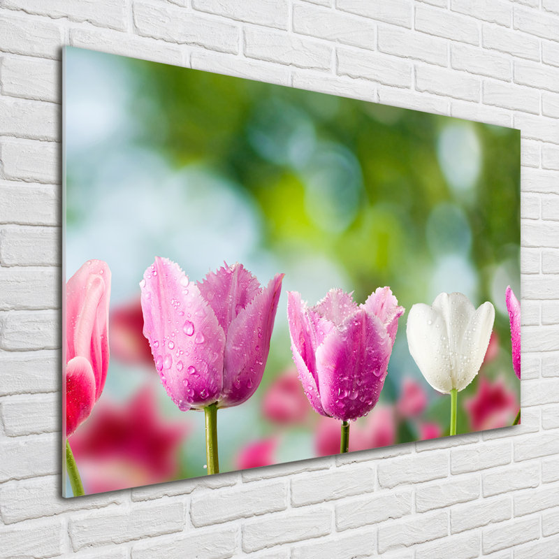 Tulips - No Frame Print on Glass