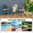 2 - Person Patio Dining Set with Square Table , Cushions Included