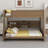 Bunk Bed With Storage Cabinets And USB Ports-1109106058-1109106061