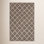 Dark Brown Flatweave Geometric Rug