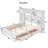 Solid Wood Bookcase Bed-1588046561