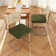Crumley 18.8" H Upholstered Side Chair with Cane Rattan Back and Steel Frame