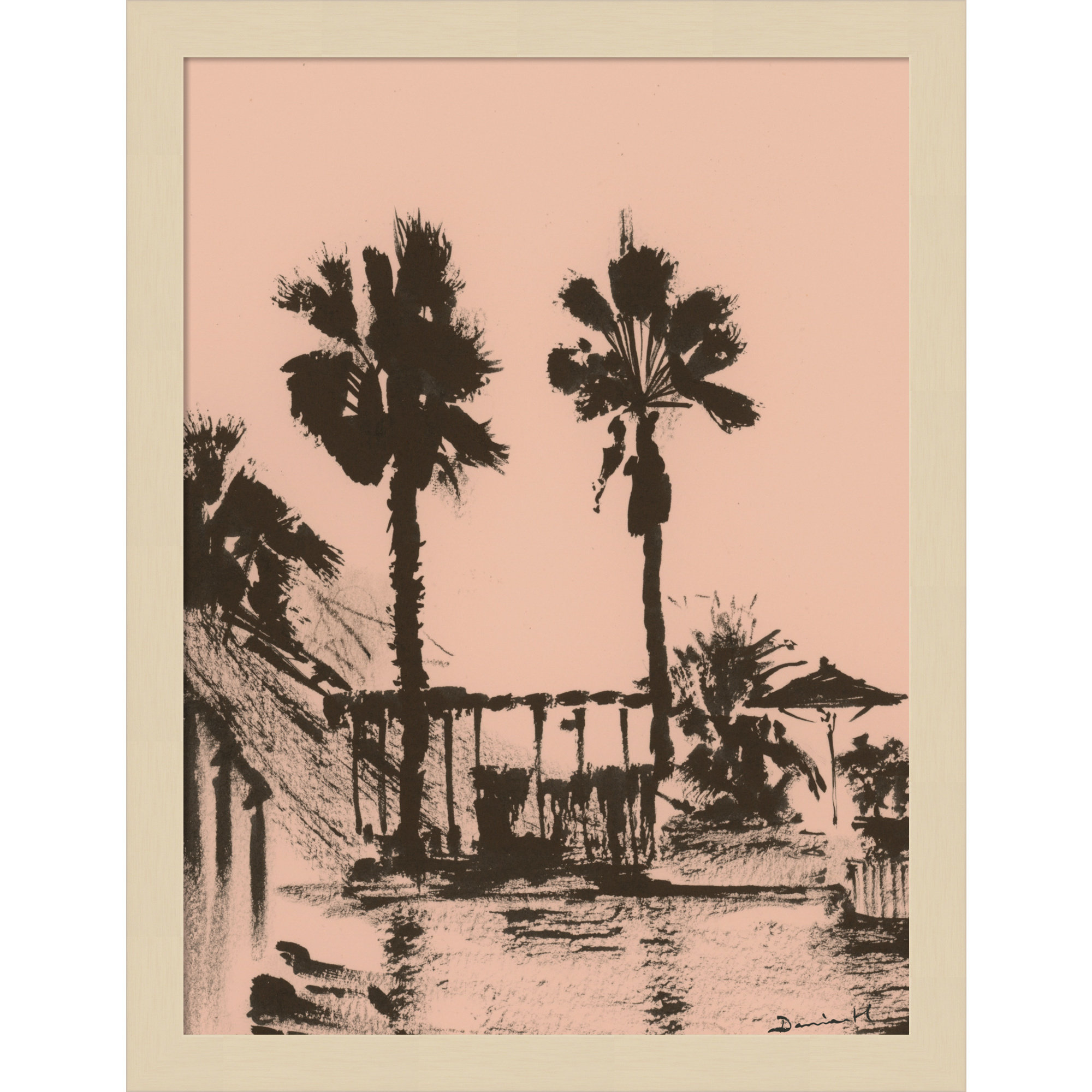 Holiday by Dan Hobday Wood Framed Wall Art Print, Brown, 17" H x 13" W