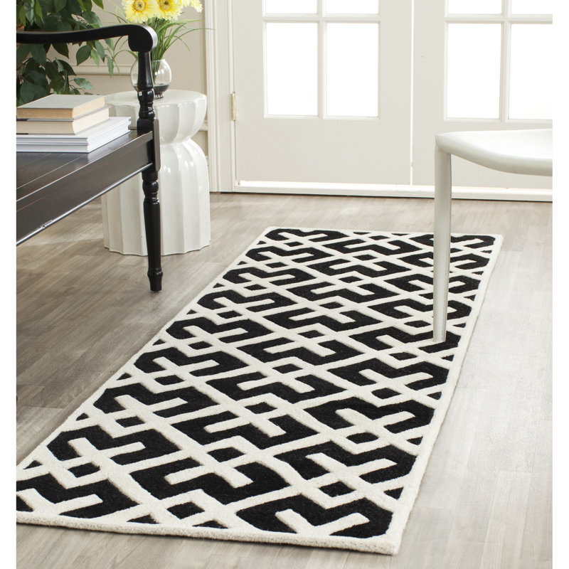 Teresita Hand Tufted Wool Geometric Rug, Runner 2'3" x 7'