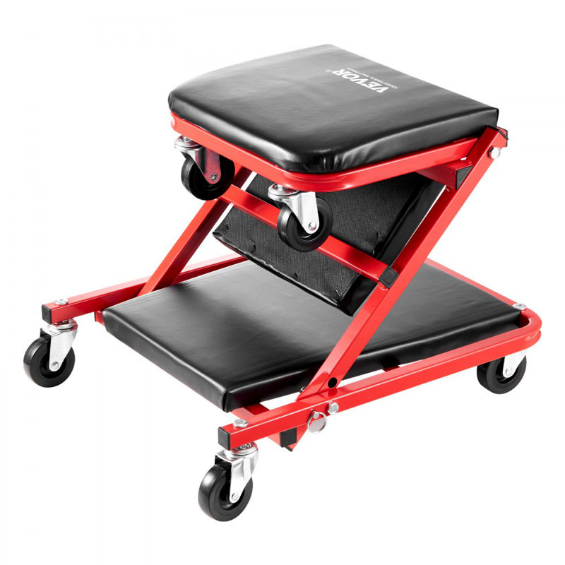 Tabouret mécanique 36 po pliable en forme de Z avec capacité de 300 lb