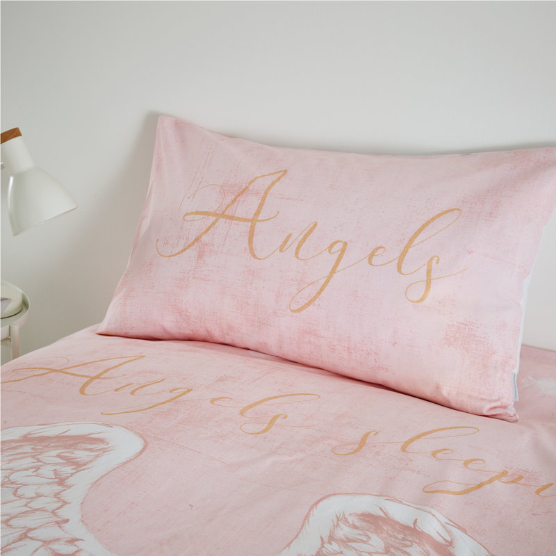Angel Wings Duvet Cover Set, 200 x 200cm Duvet Cover + 2 Standard Pillowcases