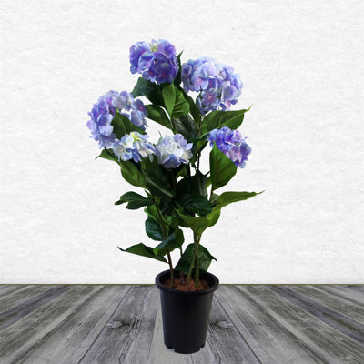 90cm Faux Flowering Plant in Pot Liner