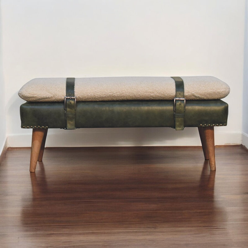 Boucle Upholstered Bench