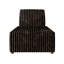 Ensemble de 3 chaises modulaires en velours brun-1916378303