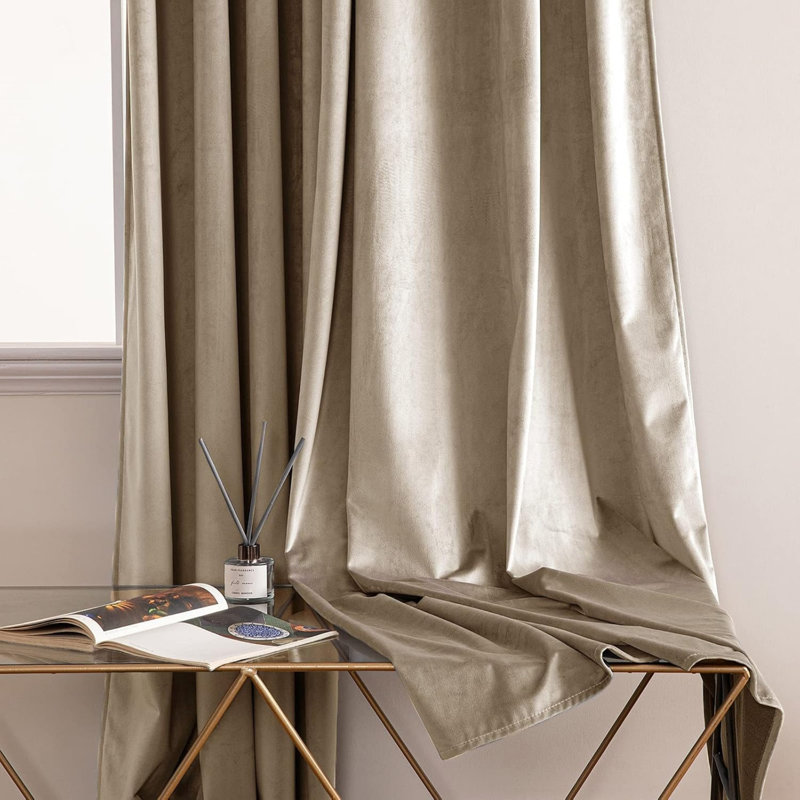 Velvet Room Darkening Curtain Panel Pair