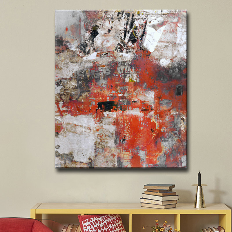 Abstract ABS V - Print on Canvas, 40" H x 30" W x 1.5" D
