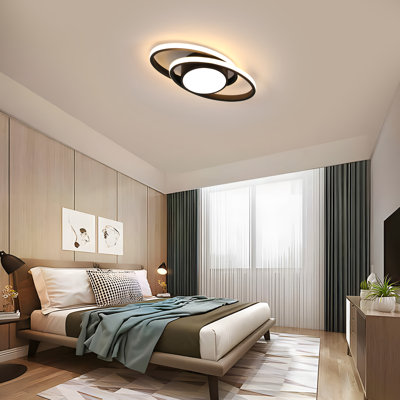  Double Circle Dimmable LED Flush Mount