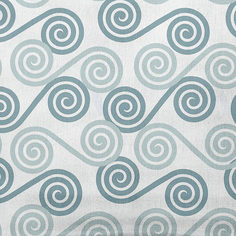 Intercoastal Waterway Geometric Reversible Throw Pillow, 18" H x 18" W, Aqua