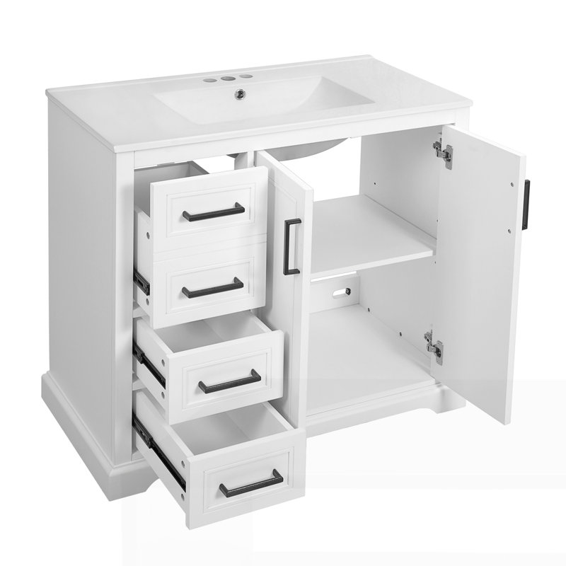 Meuble-lavabo moderne 36 "avec lavabo en céramique