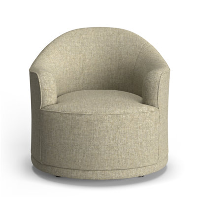 Upholstered Swivel Barrel Chair