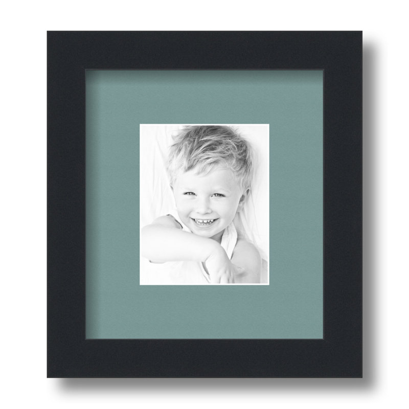 Cadre photo noir satiné Arttoframes, Vert du Nil