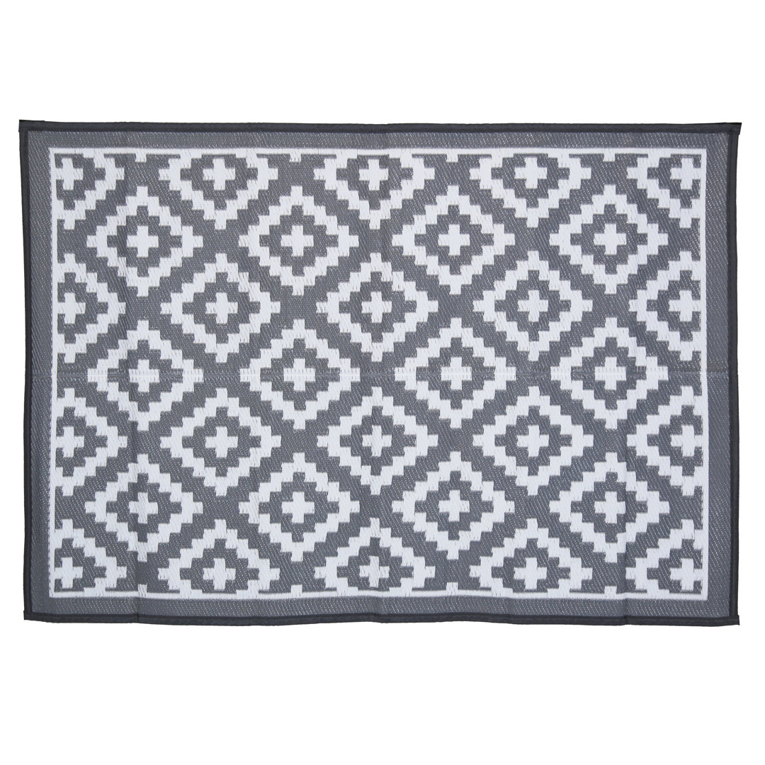 Geometric Hand Woven 120cm X 170cm Indoor / Outdoor Area Rug