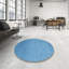 Tapis de zone bleu contemporain-1751895581