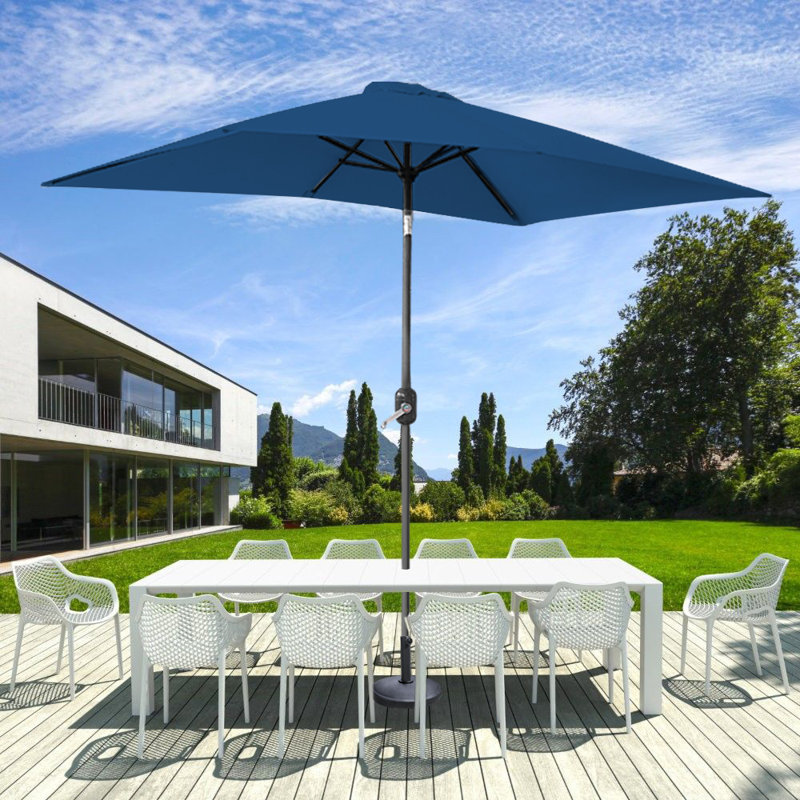 Angellique 300cm X 200cm Rectangular Market Parasol, Blue