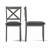 Gracie Oaks Cross Back Upholstered Dining Chair-1505396107