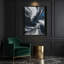 Abstrait art fluide sur toile grise 18-815383261