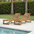 Vinita 78.75" L Reclining Acacia Wood Outdoor Chaise Lounge-445732883-528456028