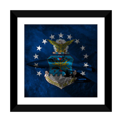 " U.S. Air Force Flag (F-15 Eagle Background) " by ICanvas