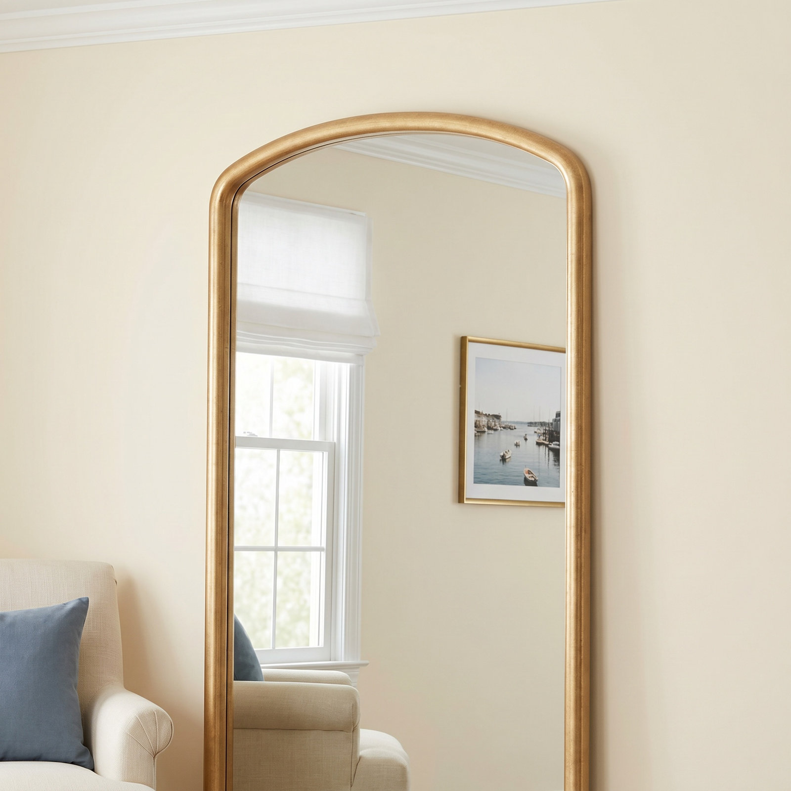 Peach 52" Mirror Set, Gold
