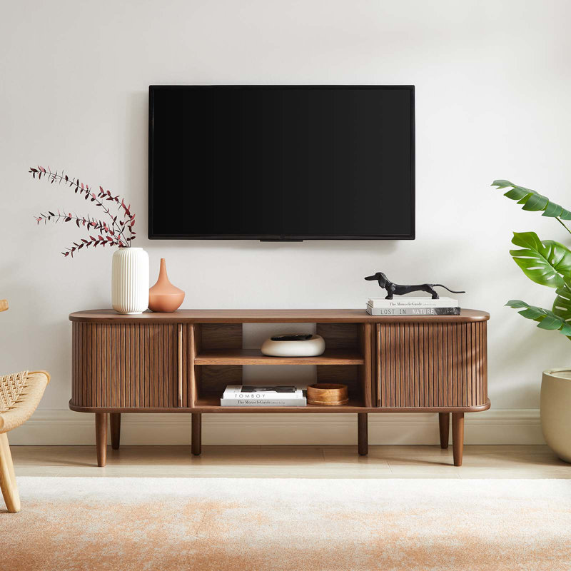 Modway Contour 55" TV Stand, Walnut