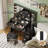 35" LED Makeup Vanity Set with Mirror, USB Charging Station, 5 Drawers Storage, Black Vanity Desk with Stool for Bedroom-1652537281