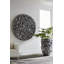 Drape Wall Art, Round, Liquid Silver
