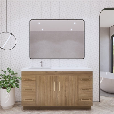 Verda 60" Single Bathroom Vanity Set