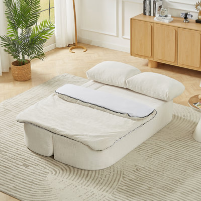 Convertible Sleeper Sofa, Modern Folding Futon Floor Foam Compression Sofa Bed Couch Ideal For Living Room, Bedroom, And Apartment Use