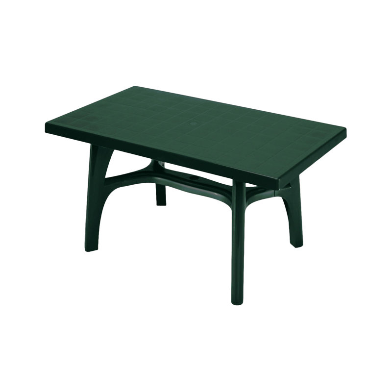 Pippin Rectangular Outdoor Dining Table , 140cm cm W 80cm cm D, Forest Green
