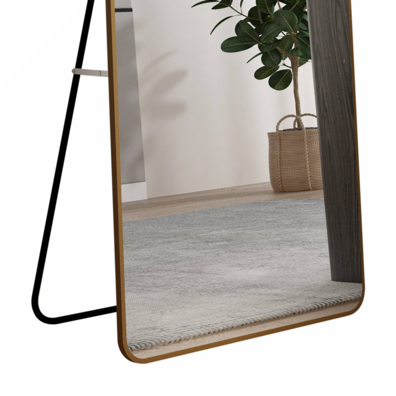 Keimon Mirror, 57.5" x 14", Golden