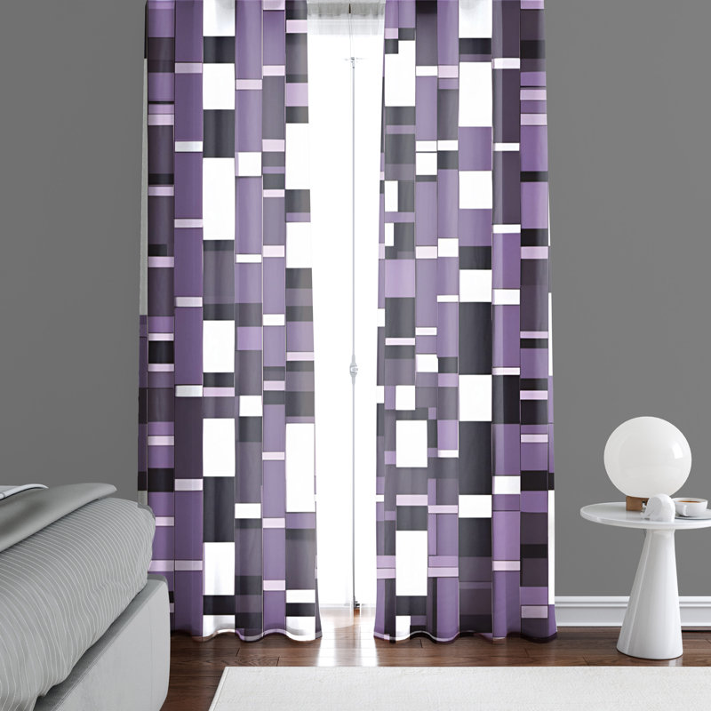 Semi Sheer Curtain Pair, 40" W x 61" L