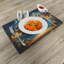 Polyester Sea Blue Dark Yellow Placemat