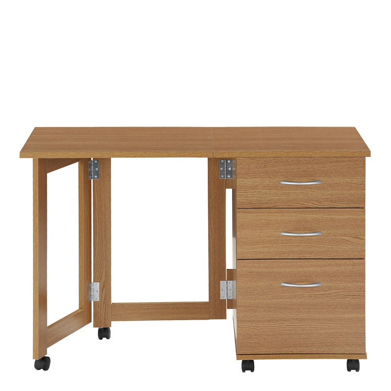 Solid Wood Base Writing Desk, Beech