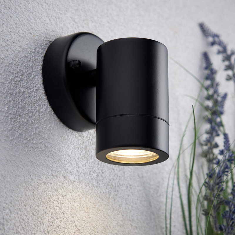Metcalfe 11.9cm H Outdoor Armed Sconce, Black