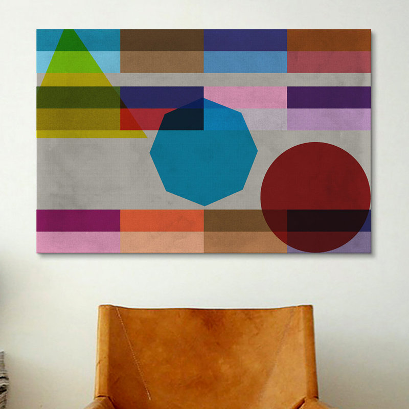 Albree Modern and the Power, impression géométrique sur toile, H 18 po x l 26 po x P 0,75 po