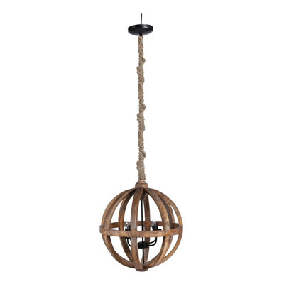Lustre 4 lumières Pratt Brown Sphere