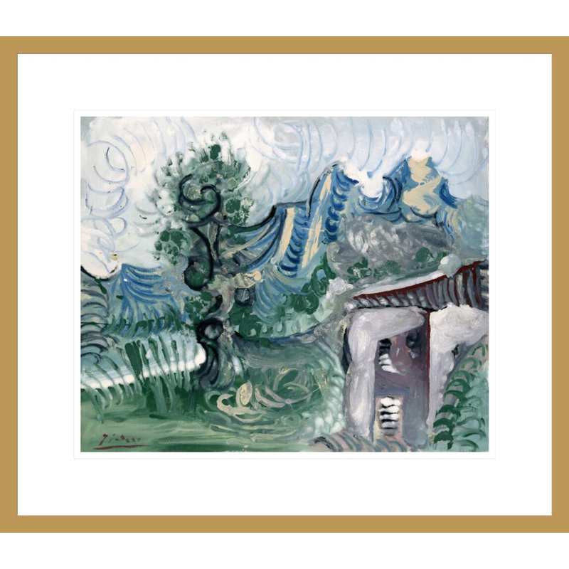 «Landscape» par Pablo Picasso, impression giclée sur cadre, H 17,75 po x l 20,37 po