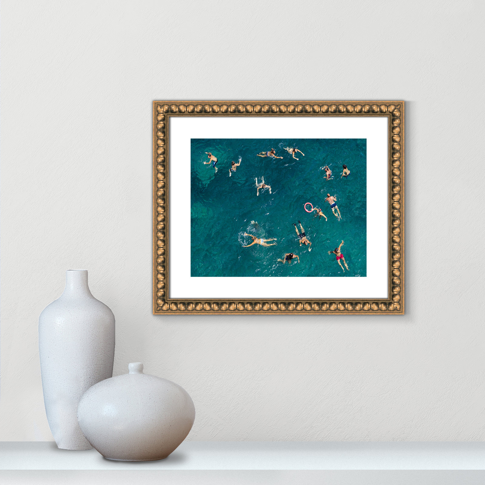Tonti - Photograph Print, Gold Bead Framed Paper, 16" H x 19" W x 1.13" D
