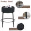 Tabourets hauts contemporains ronds en métal (ensemble de 2)-106806246