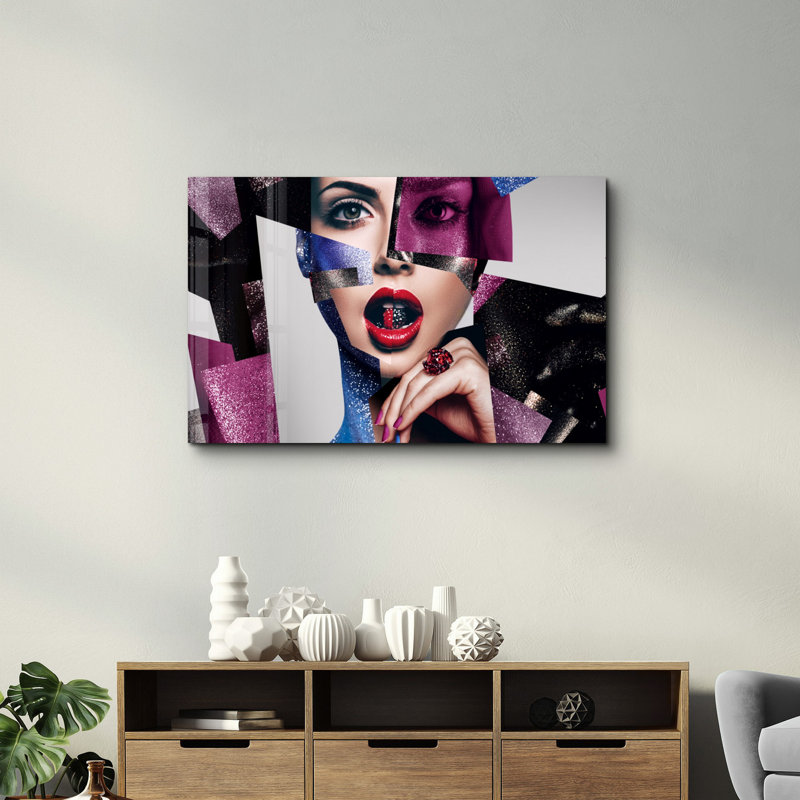 Elegant Tempered Glass Wall Art Painting, 13.8 x 21.7 inches | 100% Tempered Glass, Thickness: 0.16 inches | UV Printed for Vibrant Colors | Perfect for Home Decor, Living Room, & Office Spaces
